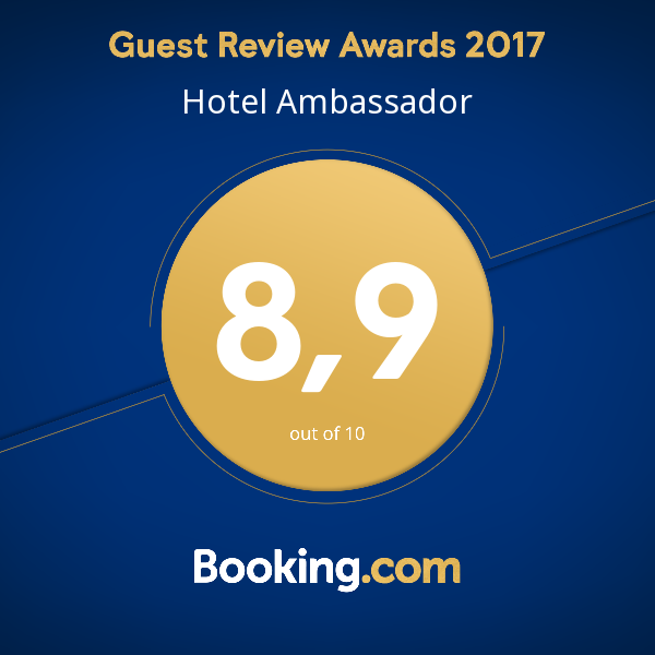 Booking.com: Guest review Award 2017 for Hotel Ambassador
